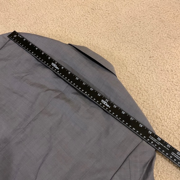 Boss Hugo Guabello Grey double vented blazer jacket size 42L 2 button closure - Picture 14 of 17